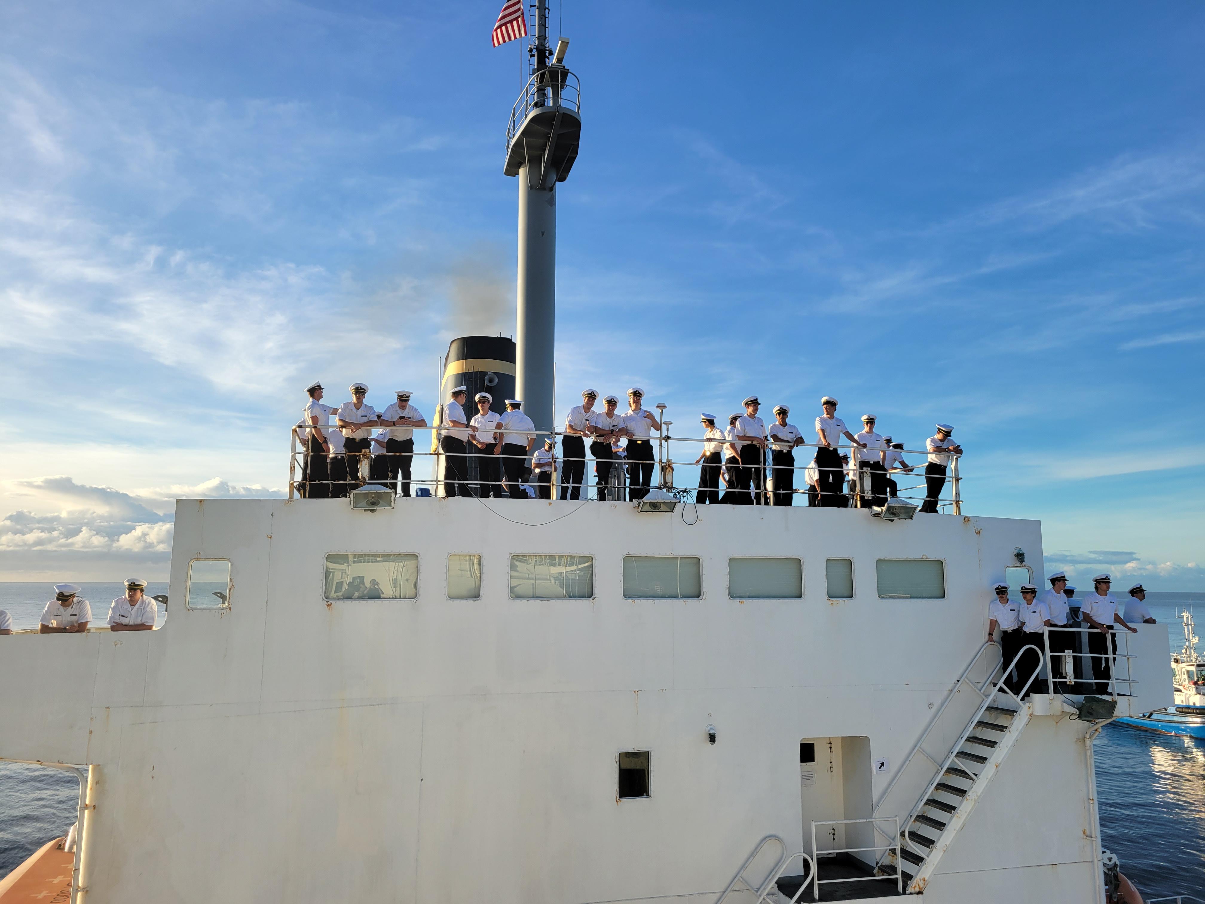 Cadets aboard TSGB